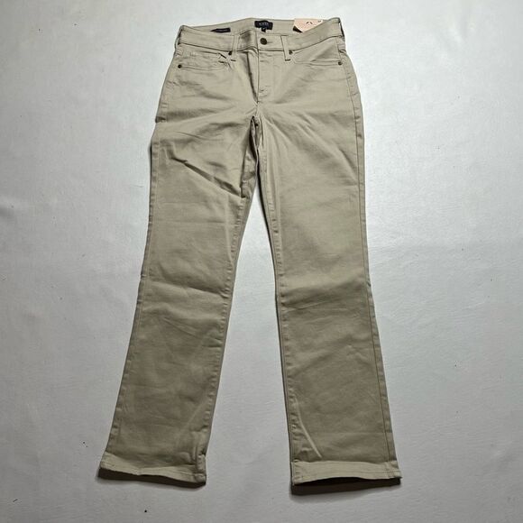 NYDJ | NWT Lift TuckāTechnology High Rise Marilyn Straight Cream ColoredāJeans - Picture 1 of 8